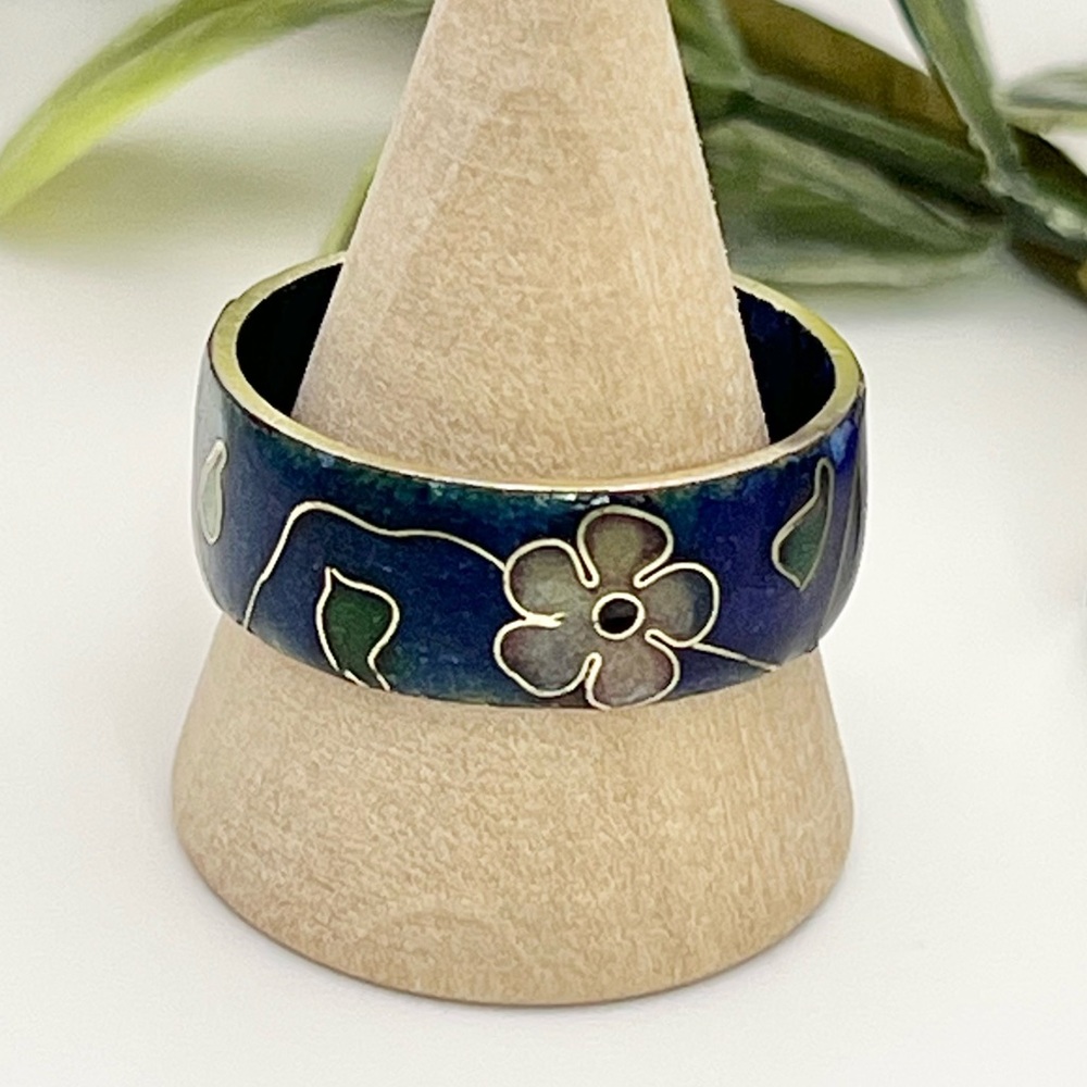 CLOISONNÉ RING - Picture 3 of 11